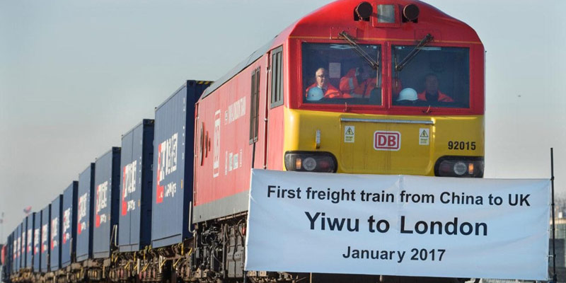 Agora na China o primeiro trem direto de Londres